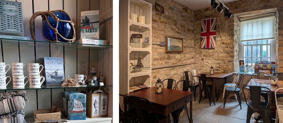 photos of the shop and cafe